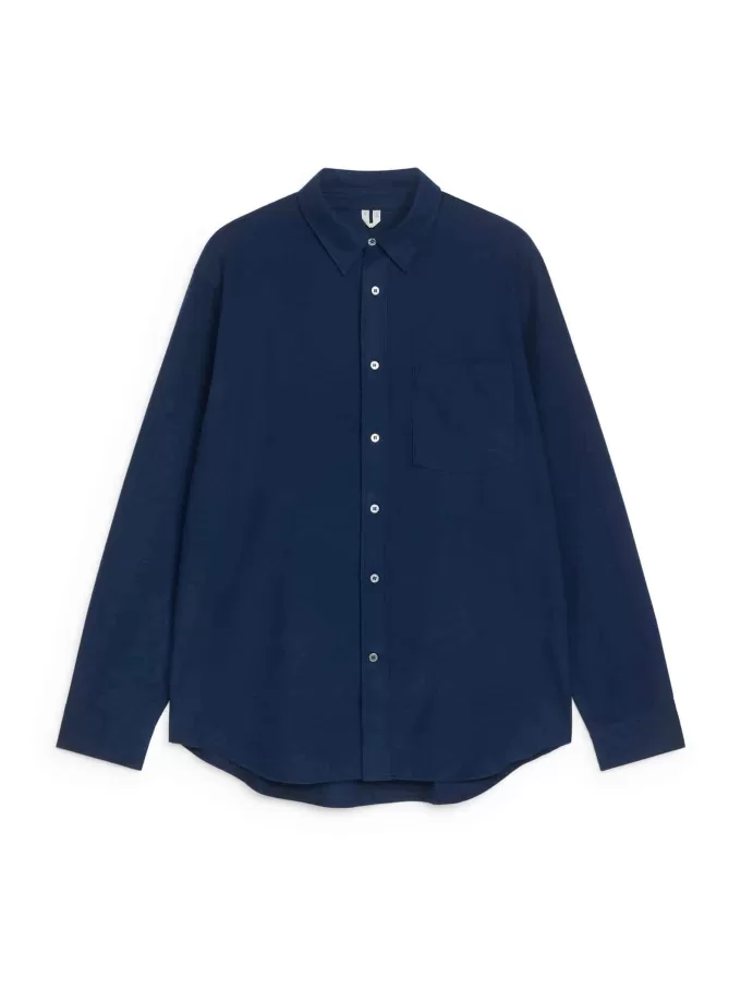 Camisa holgada de franela Camisa holgada de franela