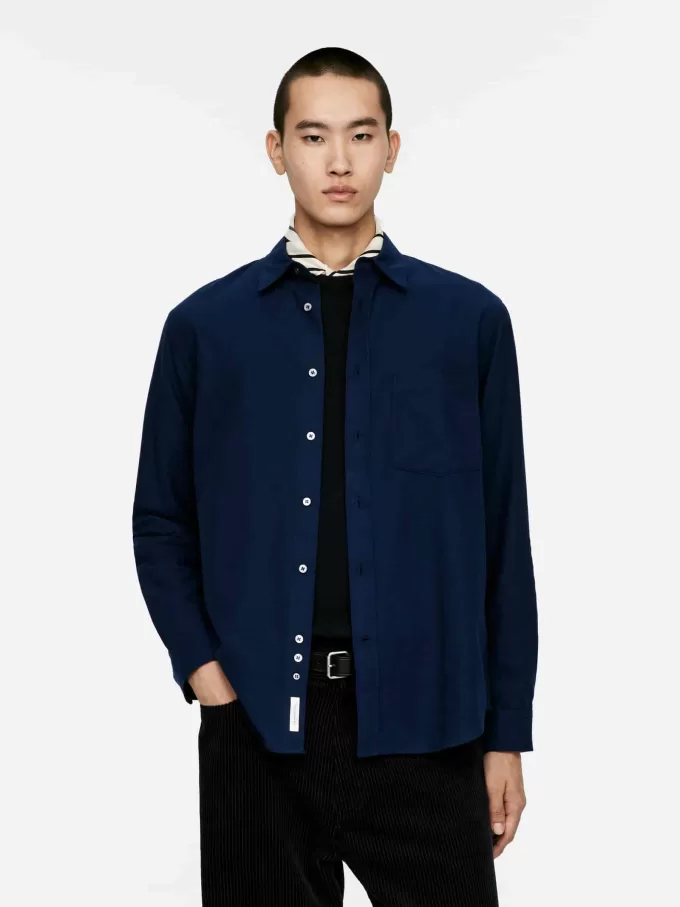 Camisa holgada de franela Camisa holgada de franela