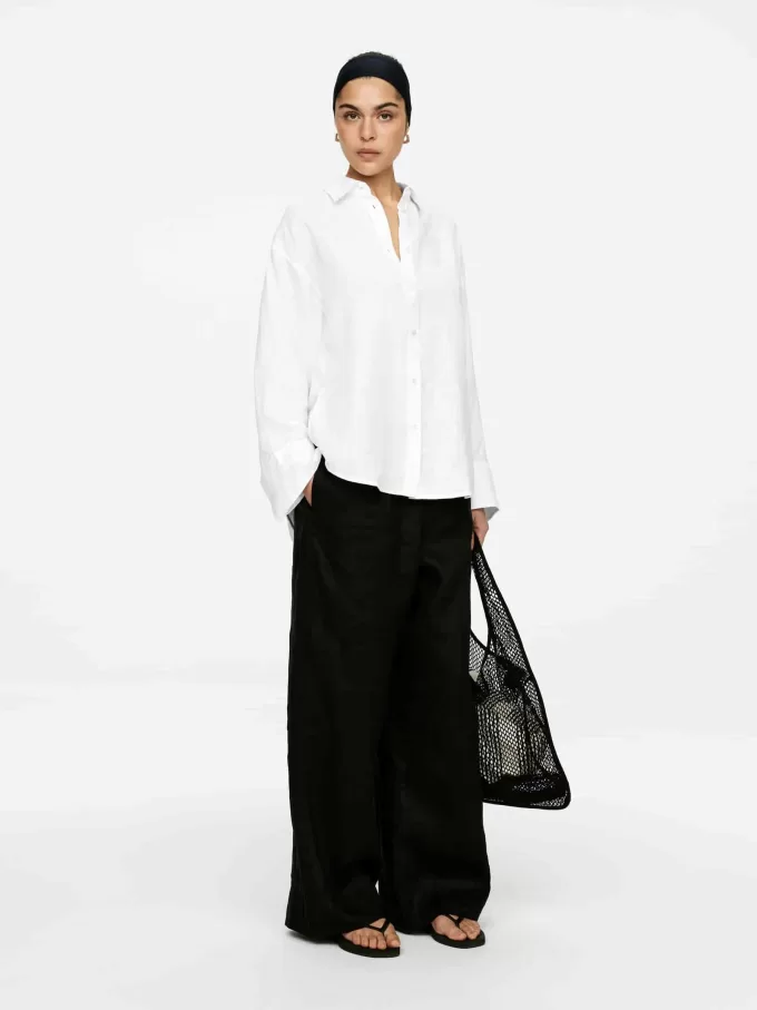 Camisa holgada de lino Camisa holgada de lino