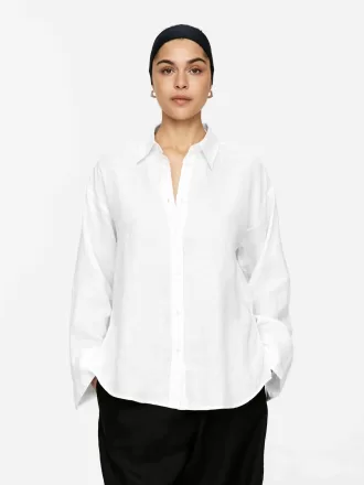 Camisa holgada de lino