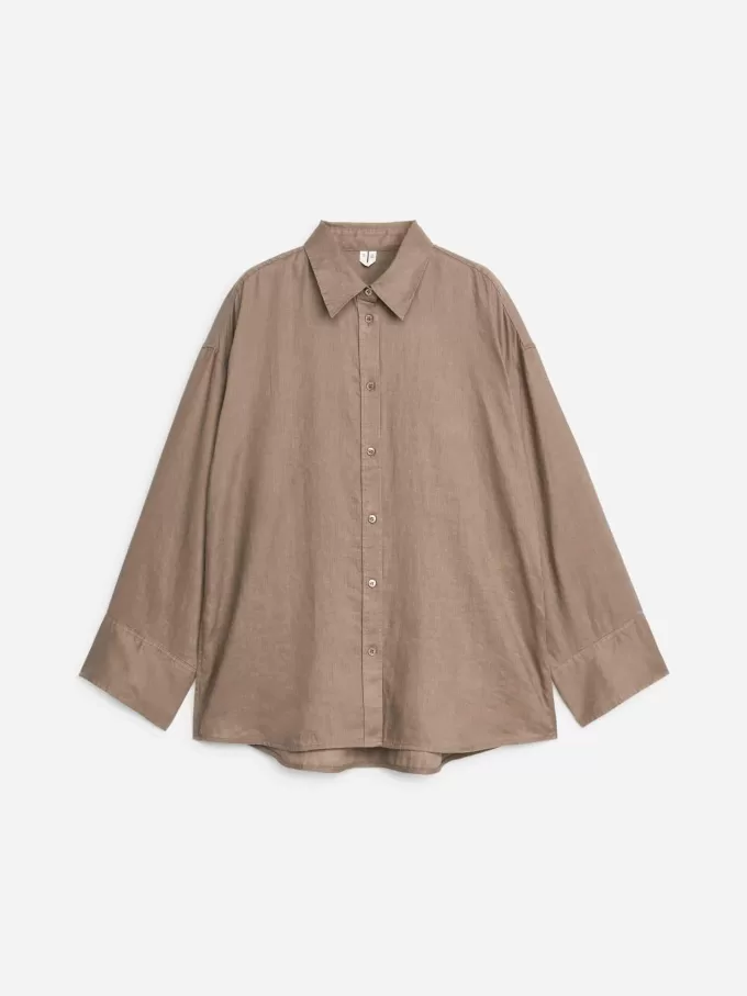 Camisa holgada de lino Camisa holgada de lino