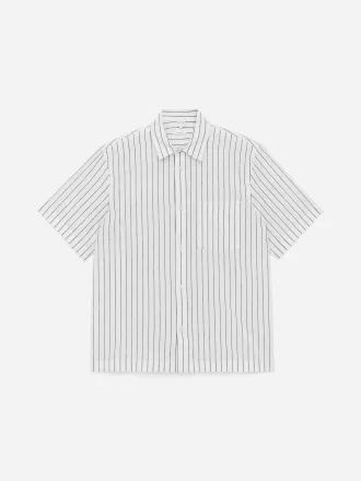 Camisa holgada de lino y algodón