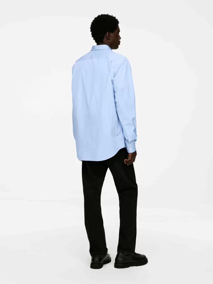 Camisa holgada de popelín Camisa holgada de popelín