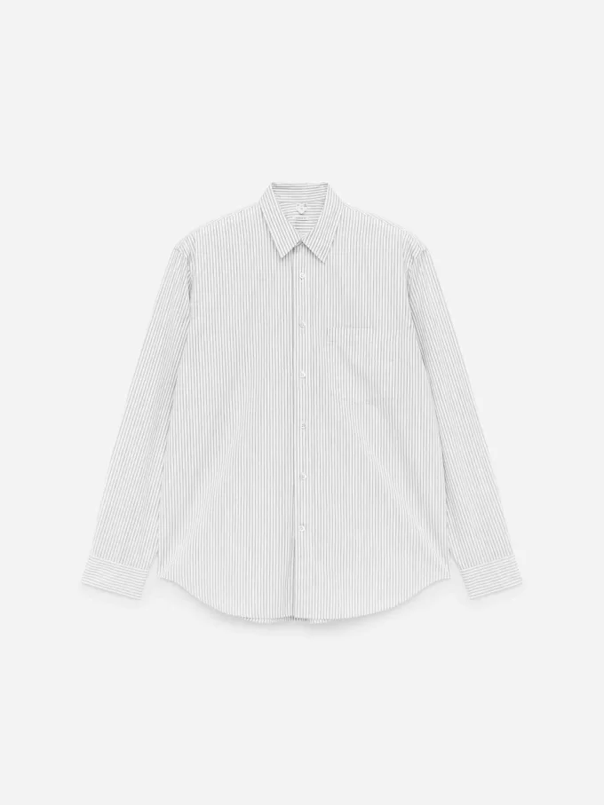 Camisa holgada de popelín Camisa holgada de popelín