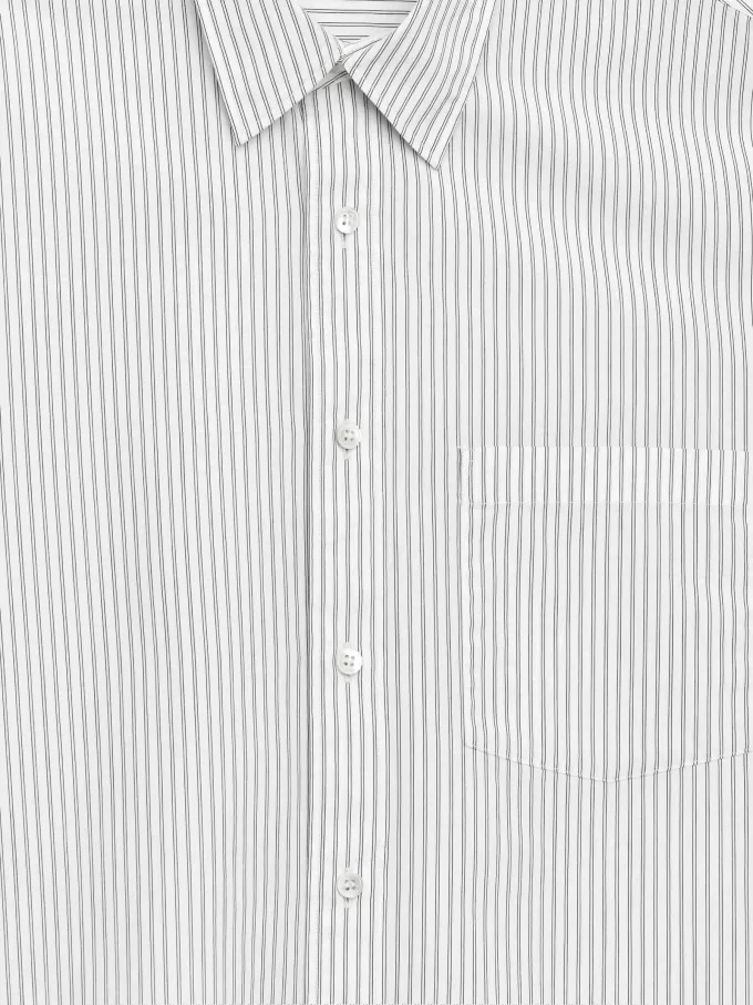 Camisa holgada de popelín Camisa holgada de popelín