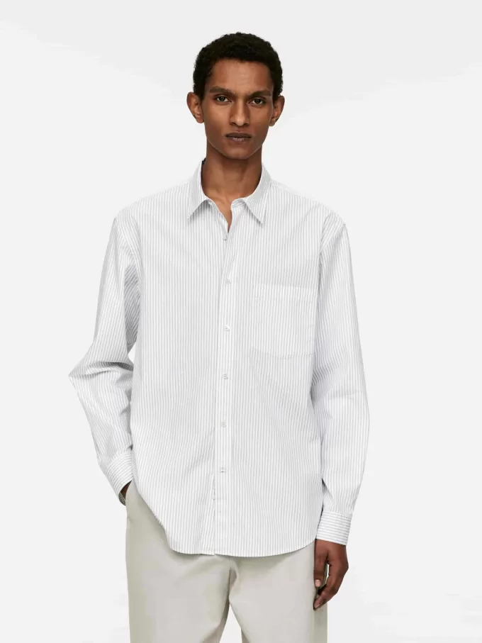 Camisa holgada de popelín Camisa holgada de popelín