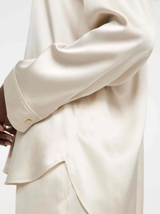 Camisa holgada de seda Camisa holgada de seda