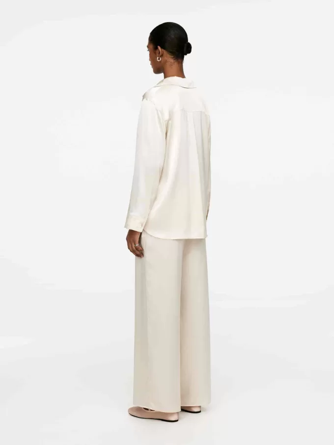 Camisa holgada de seda Camisa holgada de seda