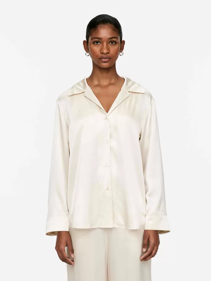 Camisa holgada de seda Camisa holgada de seda