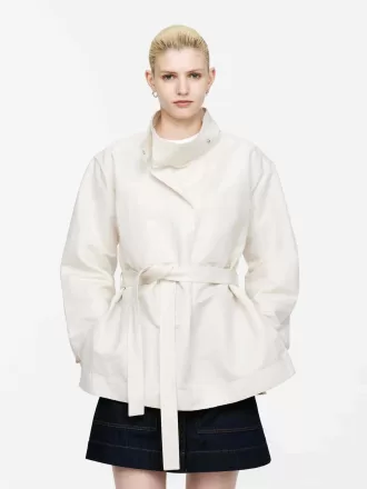 Camisa pop-over de mezcla de lino