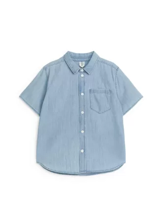 Camisa vaquera de manga corta