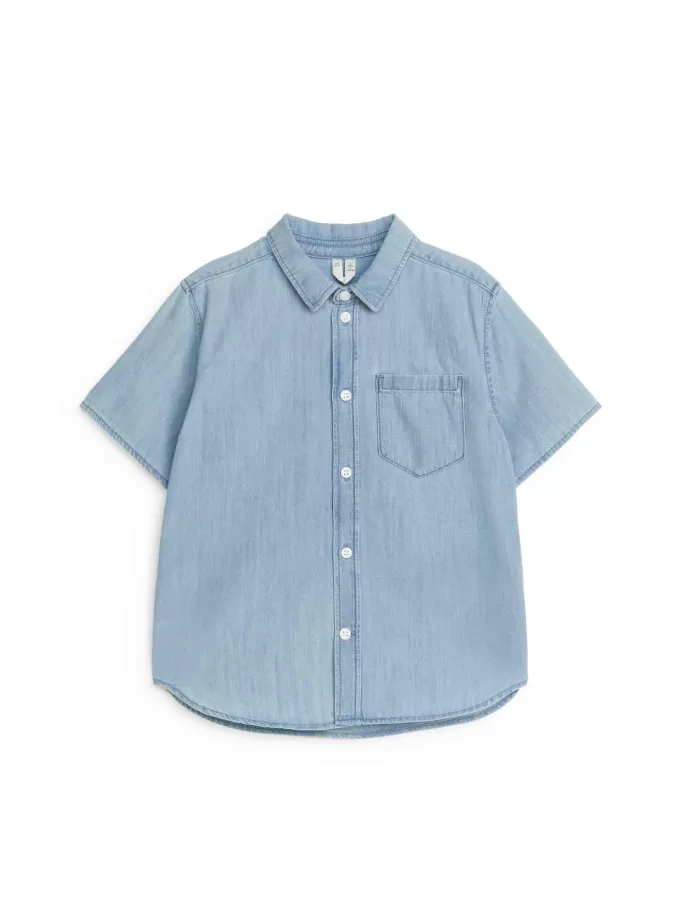 Camisa vaquera de manga corta Camisa vaquera de manga corta