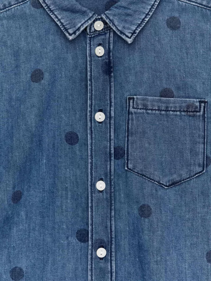 Camisa vaquera estampada Camisa vaquera estampada