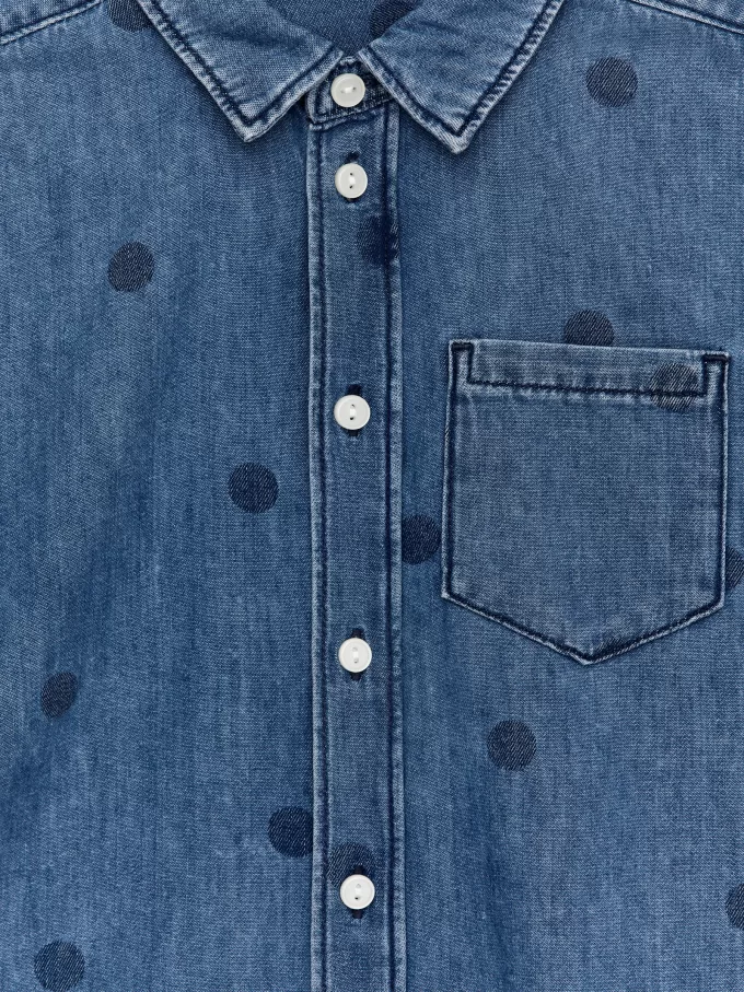 Camisa vaquera estampada Camisa vaquera estampada