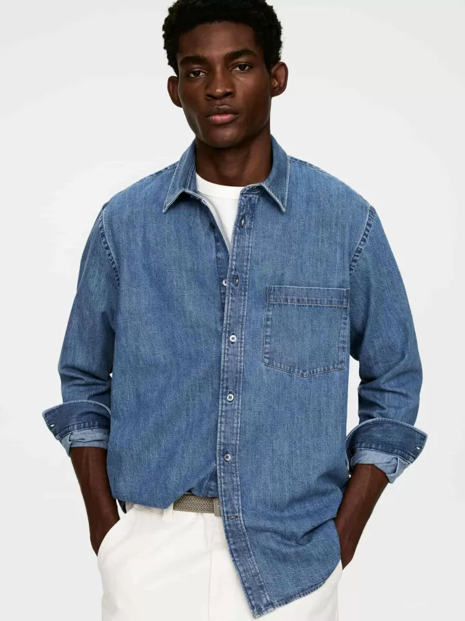 Camisa vaquera holgada Camisa vaquera holgada