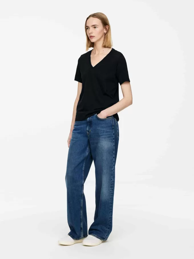 Camiseta con cuello en V Camiseta con cuello en V