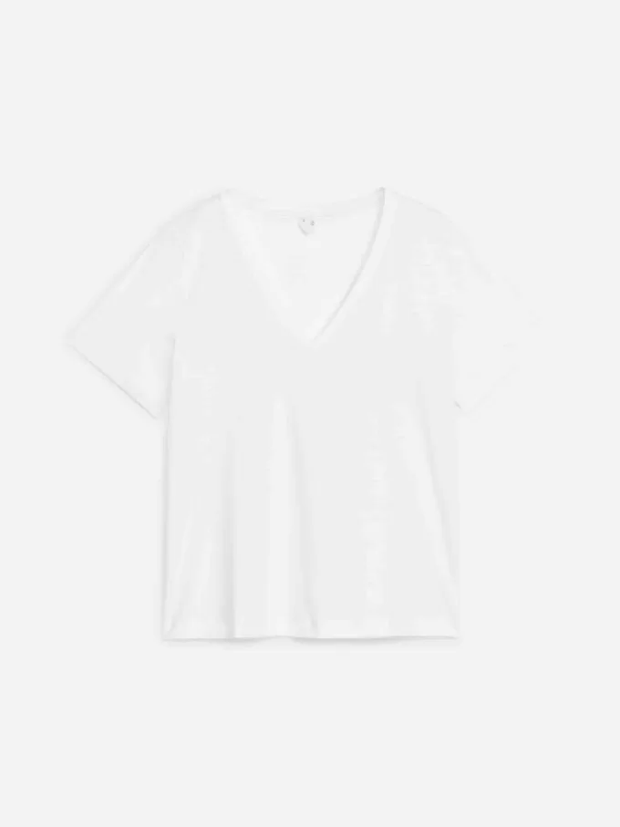 Camiseta con cuello en V Camiseta con cuello en V