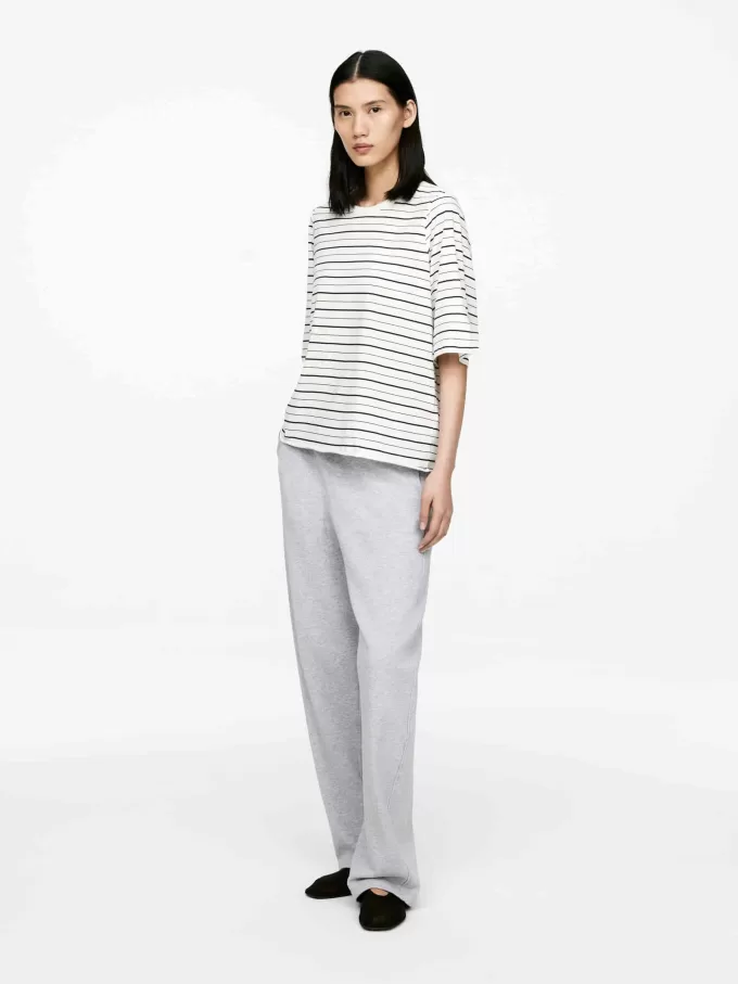 Camiseta de algodón drapeado Camiseta de algodón drapeado