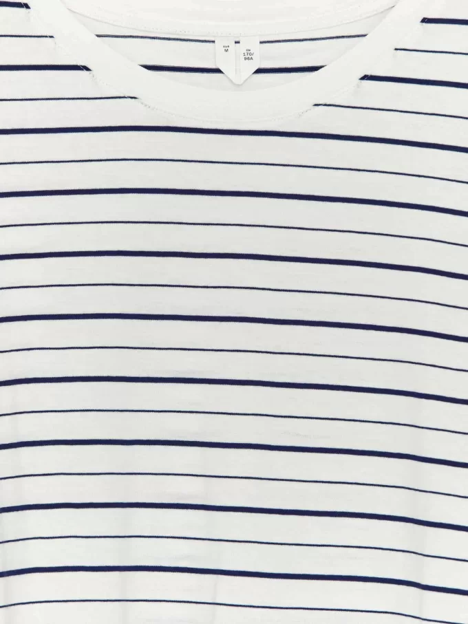 Camiseta de algodón drapeado Camiseta de algodón drapeado