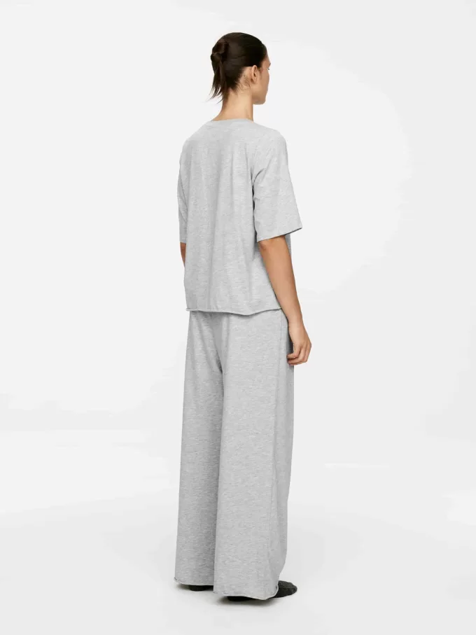 Camiseta de algodón drapeado Camiseta de algodón drapeado