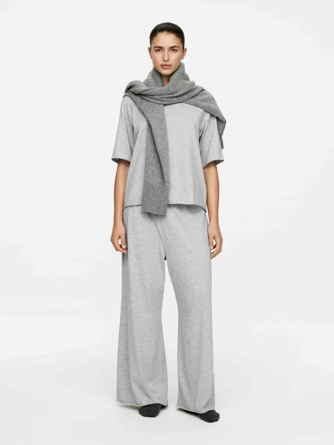 Camiseta de algodón drapeado Camiseta de algodón drapeado