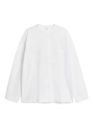 Camiseta de manga larga mercerizada