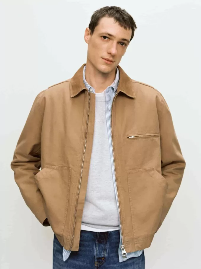 Chaqueta de lona de algodón Chaqueta de lona de algodón