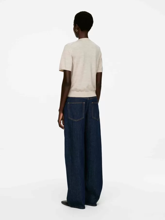 Camiseta de punto de lana merino Camiseta de punto de lana merino