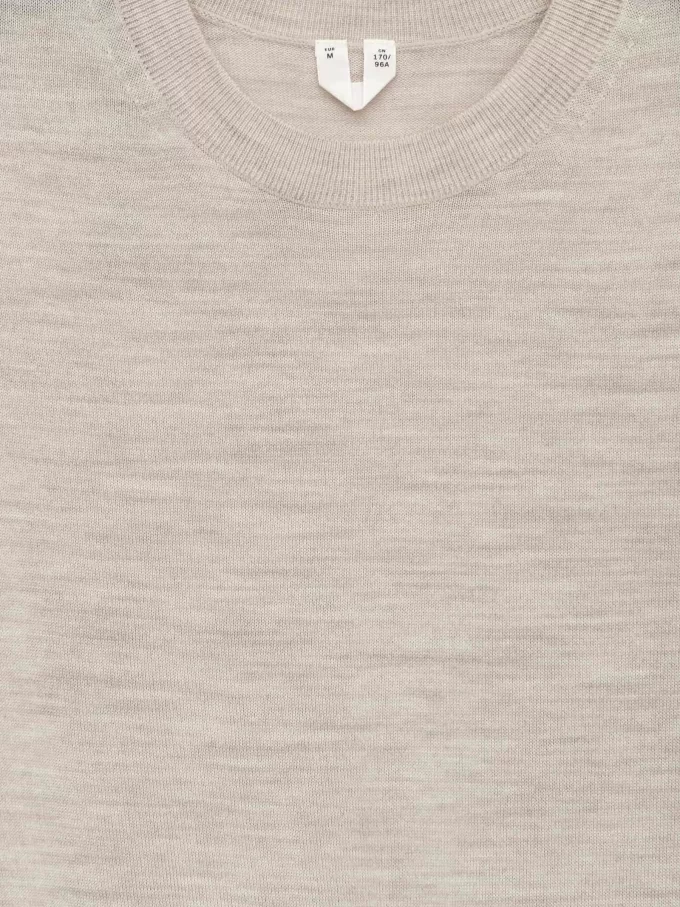 Camiseta de punto de lana merino Camiseta de punto de lana merino