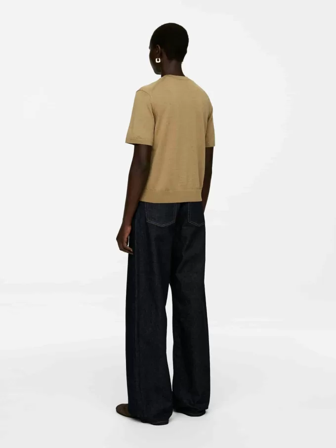 Camiseta de punto de lana merino Camiseta de punto de lana merino