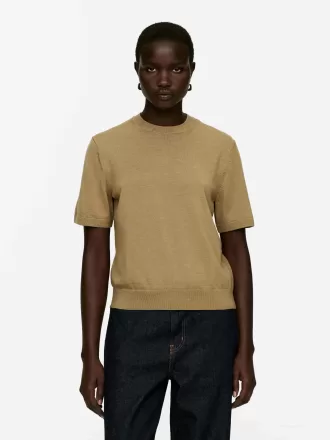 Camiseta de punto de lana merino