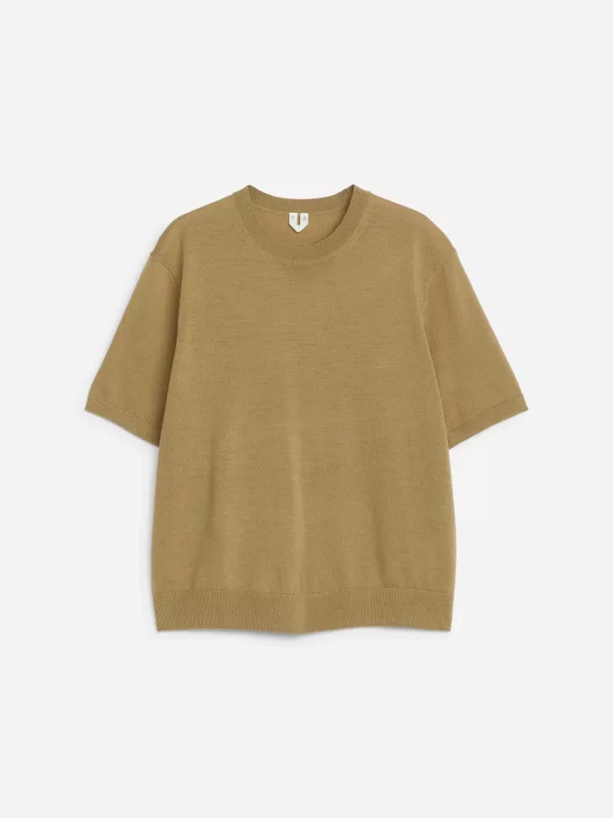 Camiseta de punto de lana merino Camiseta de punto de lana merino