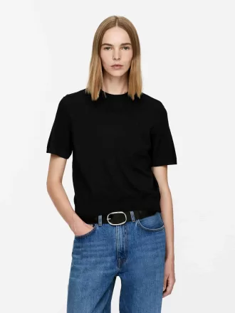 Camiseta de punto de lana merino