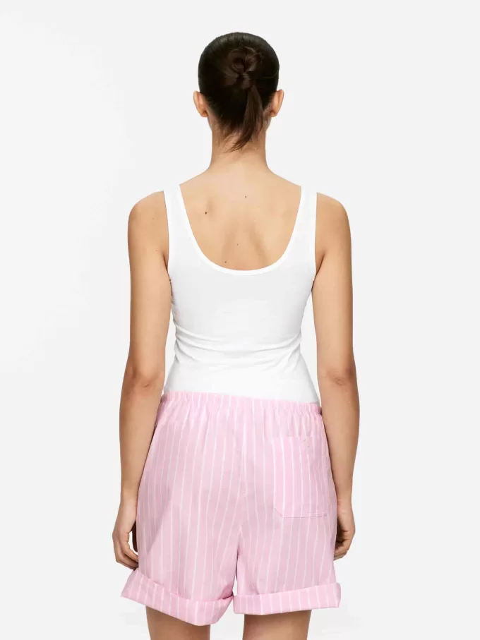 Camiseta sin mangas de algodón Camiseta sin mangas de algodón