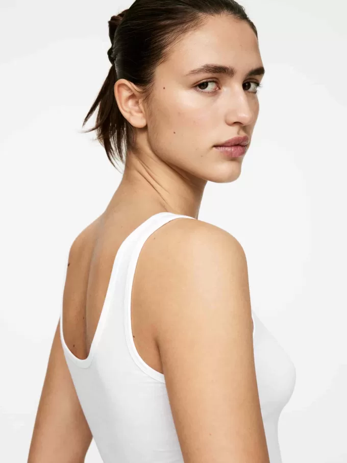 Camiseta sin mangas de algodón Camiseta sin mangas de algodón