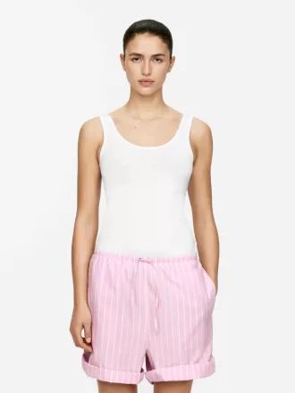 Camiseta sin mangas de algodón