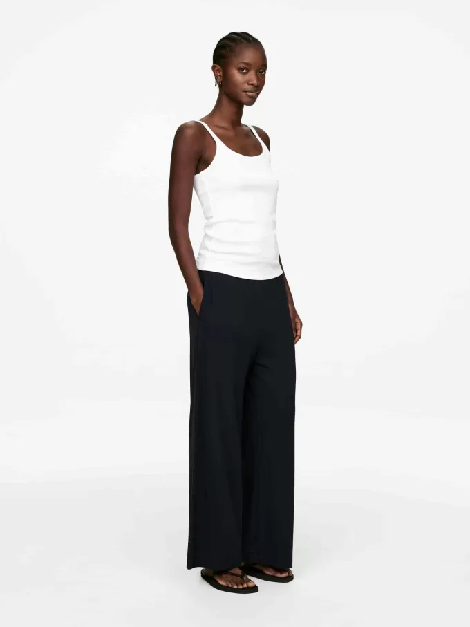 Camiseta sin mangas de canalé Camiseta sin mangas de canalé