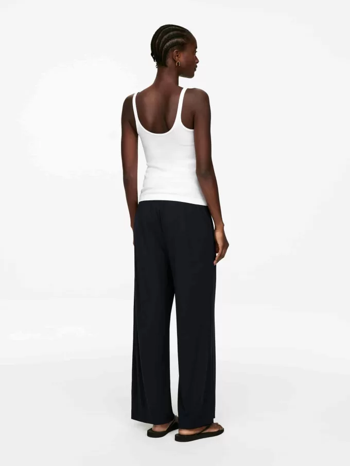 Camiseta sin mangas de canalé Camiseta sin mangas de canalé