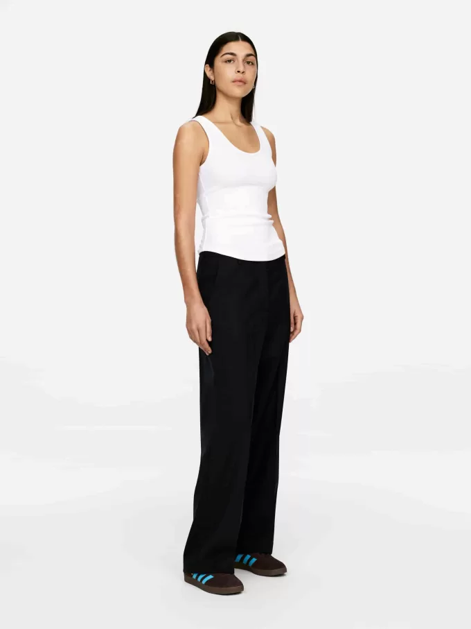 Camiseta sin mangas de canalé Camiseta sin mangas de canalé