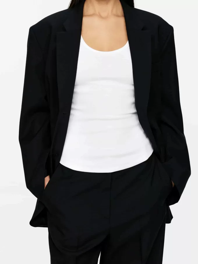 Camiseta sin mangas de canalé Camiseta sin mangas de canalé