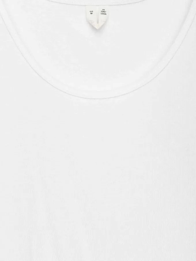 Camiseta sin mangas de canalé Camiseta sin mangas de canalé