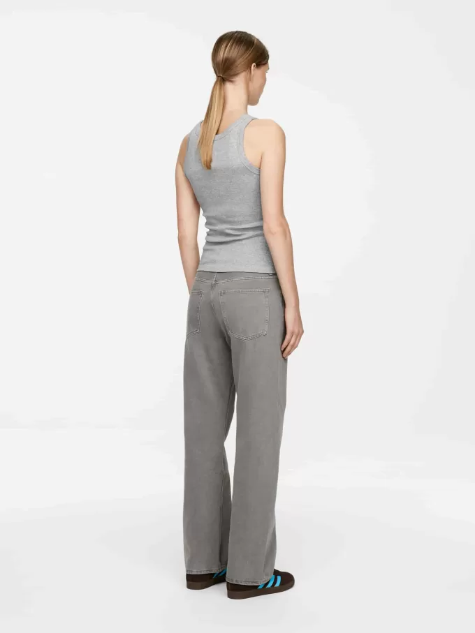 Camiseta sin mangas de canalé Camiseta sin mangas de canalé