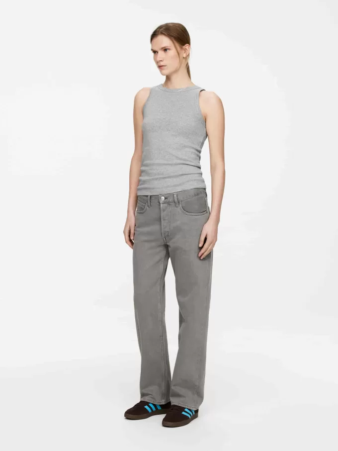 Camiseta sin mangas de canalé Camiseta sin mangas de canalé