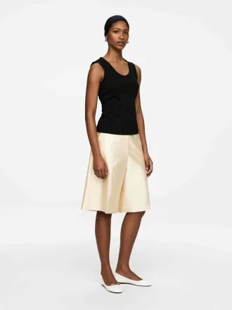 Camiseta sin mangas de canalé