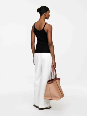 Camiseta sin mangas de canalé