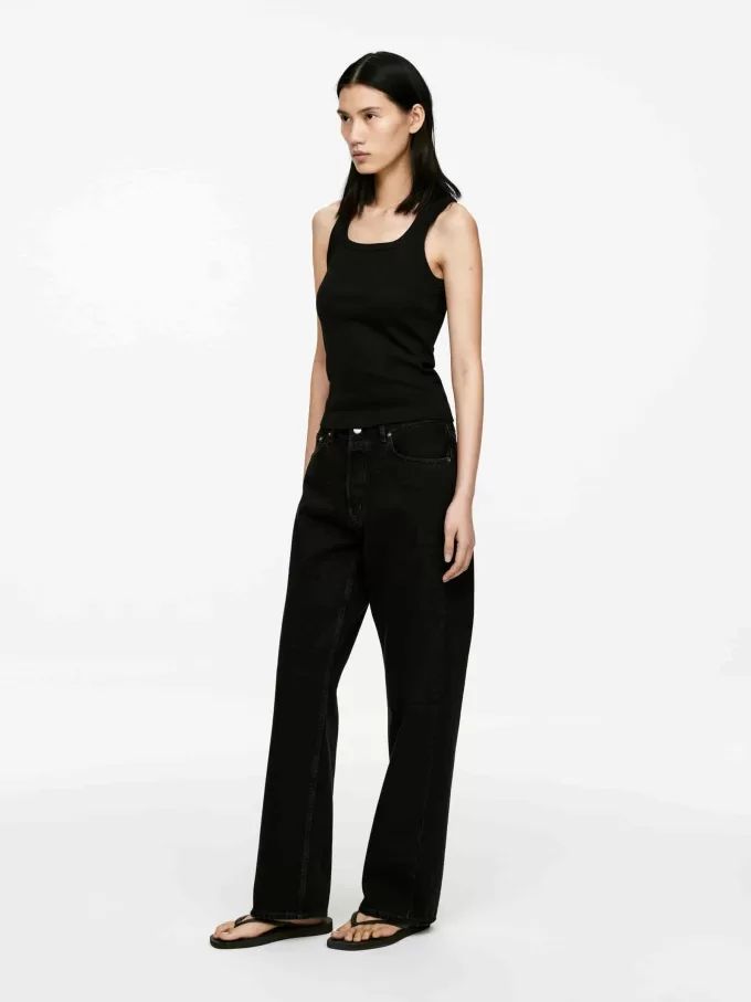 Camiseta sin mangas de canalé Camiseta sin mangas de canalé