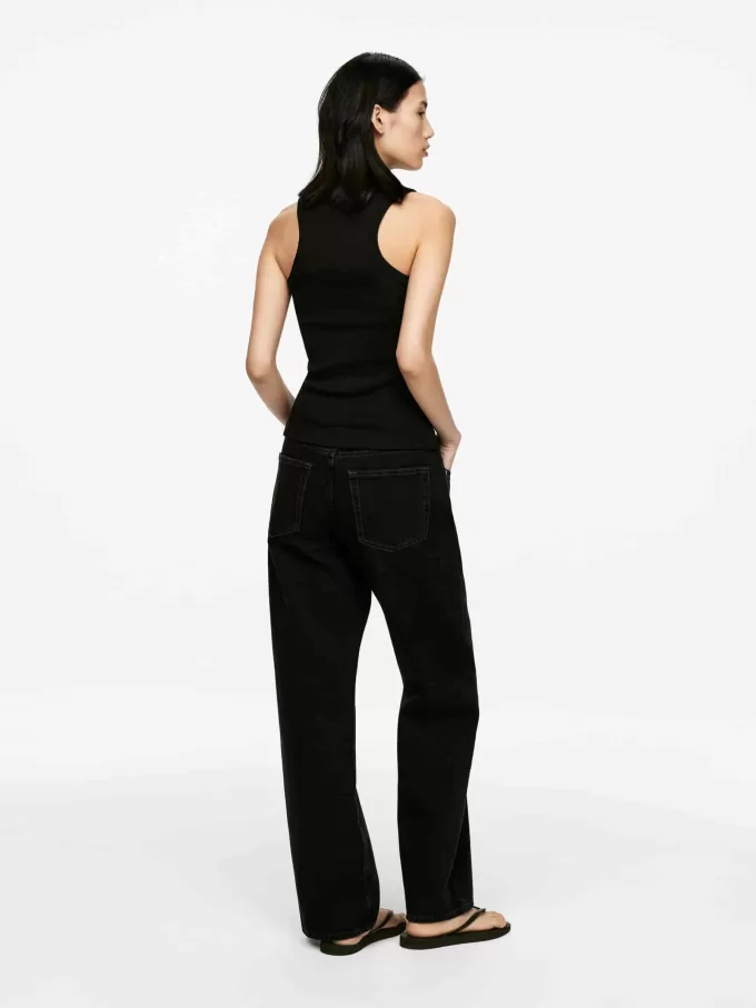 Camiseta sin mangas de canalé Camiseta sin mangas de canalé