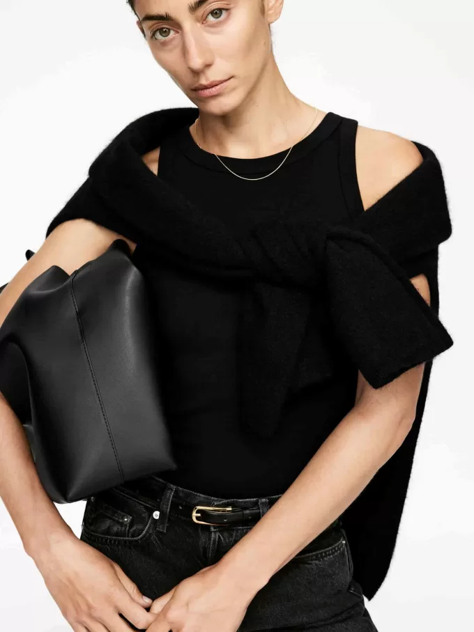 Camiseta sin mangas de canalé Camiseta sin mangas de canalé