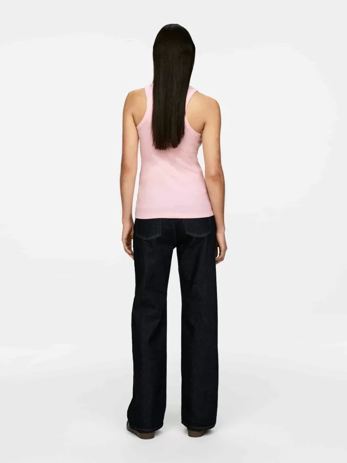 Camiseta sin mangas de canalé Camiseta sin mangas de canalé