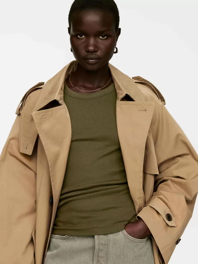 Camiseta sin mangas de canalé Camiseta sin mangas de canalé